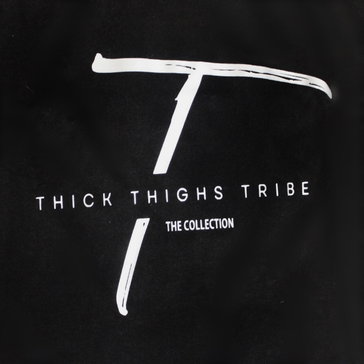 Thick Thigh Tribe Tee - Black x Silver