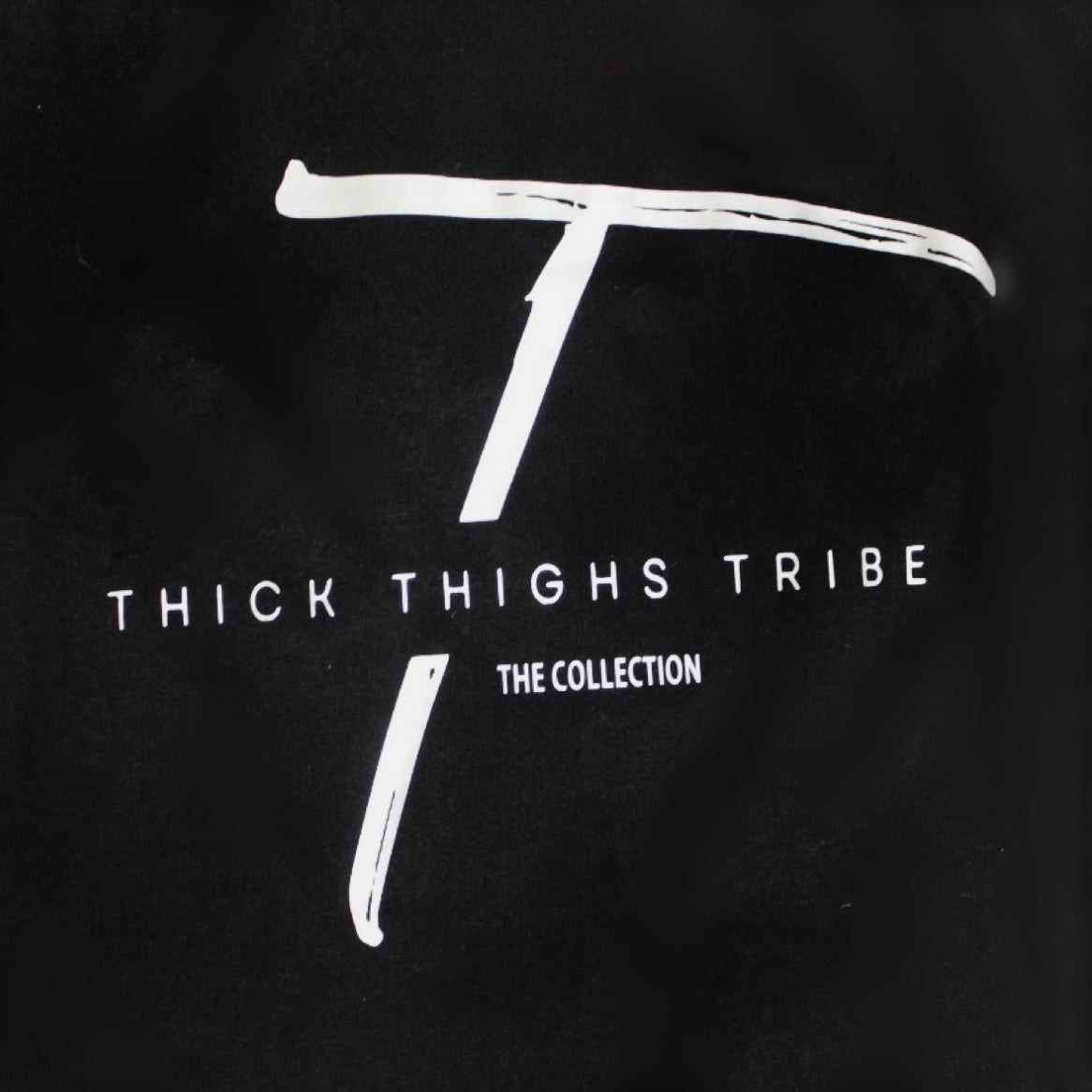 Thick Thigh Tribe Tee - Black x Silver