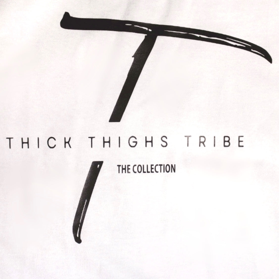 Thick Thigh Tribe Tee - White x Black